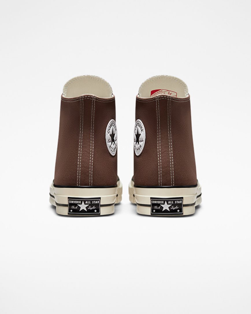 Converse Chuck 70 Vintage Canvas Hoge Sneakers Dames Bruin Zwart | NL JFE0687